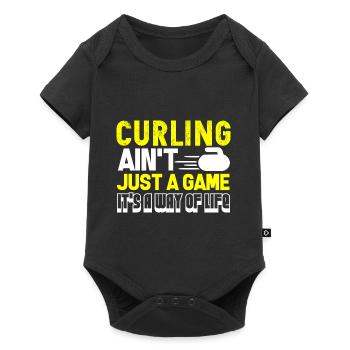 Curling Curling Is A Way Of Life - Baby Premium short-sleeve bodysuit - black - Front