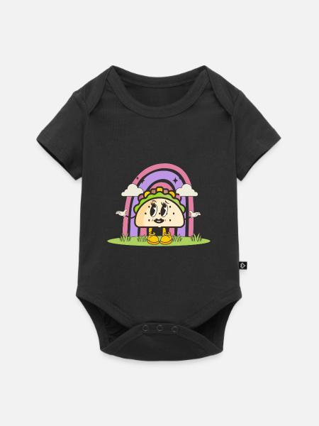 Taco - Baby Premium Kurzarmbody - Schwarz