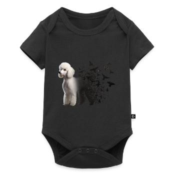 Caniche - Body à manches courtes Premium Bébé - noir - Devant