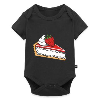 Tarte aux fraises - Body à manches courtes Premium Bébé - noir - Devant