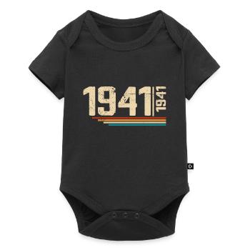 Millésime Anniversaire 1941 Fête Anniversaire 1941 - Body à manches courtes Premium Bébé - noir - Devant