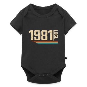 Millésime Anniversaire 1981 Fête Anniversaire 1981 - Body à manches courtes Premium Bébé - noir - Devant