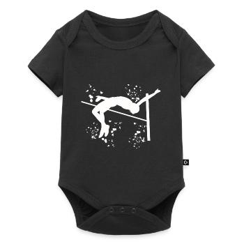 Saut en hauteur Aquarelle Saut en hauteur - Body à manches courtes Premium Bébé - noir - Devant
