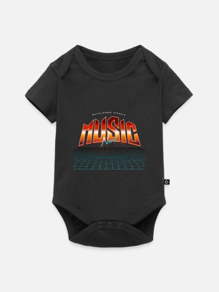 Music Nerd Dj - Baby Premium Kurzarmbody - Schwarz