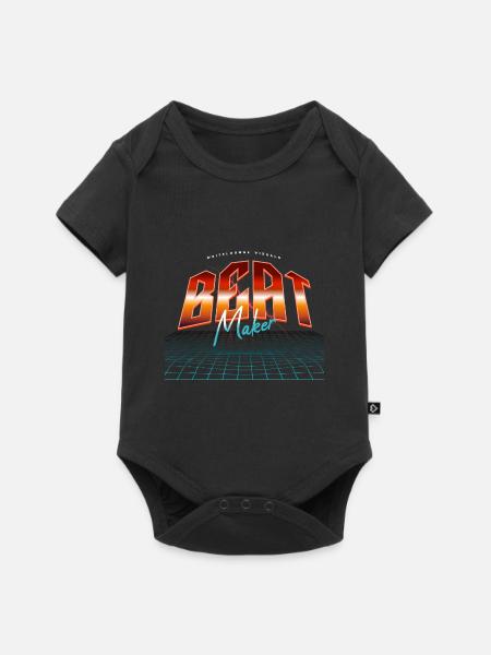 Beat Maker - Baby Premium Kurzarmbody - Schwarz