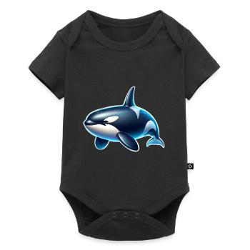 Orque Épaulard - Body à manches courtes Premium Bébé - noir - Devant