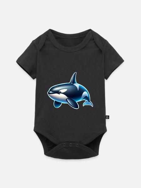 Orca Schwertwal - Baby Premium Kurzarmbody - Schwarz