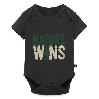 La nature gagne – Déclaration pour les écologistes - Body à manches courtes Premium Bébé - noir - Devant
