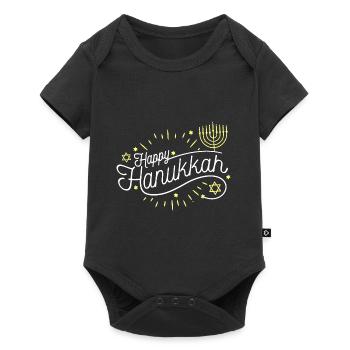 Hanukkah Hanukkah Festival of Lights Jewish Festival - Baby Premium short-sleeve bodysuit - black - Front