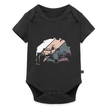 Open Wheel Racing Race Racer - Body à manches courtes Premium Bébé - noir - Devant