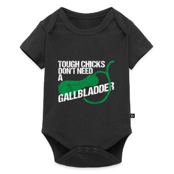 OP Gallbladder Removes Bile - Baby Premium short-sleeve bodysuit - black - Front