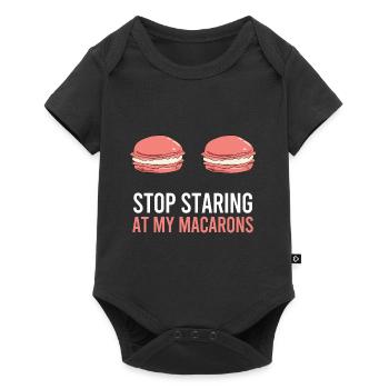 Stop Staring At My Macarons Women Macaron - Baby Premium short-sleeve bodysuit - black - Front