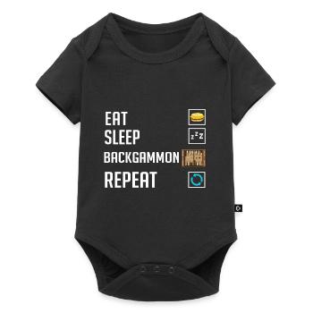 Backgammon Board Game Player Game Rules - Baby Premium short-sleeve bodysuit - black - Front