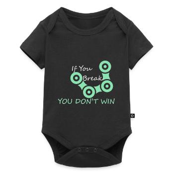 Lorsque vous freinez, vous ne gagnez pas Cyclocross Bikep - Body à manches courtes Premium Bébé - noir - Devant