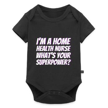 Health Assistance Home Nursing Nurse - Baby Premium short-sleeve bodysuit - black - Front