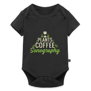 Plants Kaffeonography Café -Shopkeeper Gesch - Baby Premium short-sleeve bodysuit - black - Front