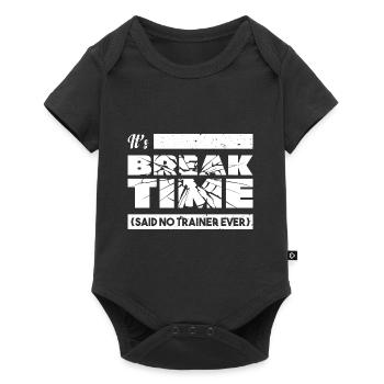 Entraînement Entraîneur personnel Fitness Lifestyle Gesche - Body à manches courtes Premium Bébé - noir - Devant