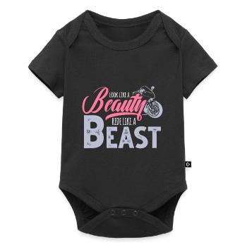 Motorcycling Supersport Biker Bike Biker - Baby Premium short-sleeve bodysuit - black - Front