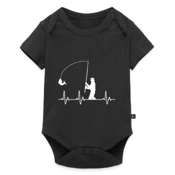 Fishing Fishing Angler Petri Heil Carp Fishing - Baby Premium short-sleeve bodysuit - black - Front