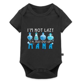 Ich bin nicht faul kein Mana Potion Witch Gamer - Baby Premium Kurzarmbody - Schwarz - Vorne
