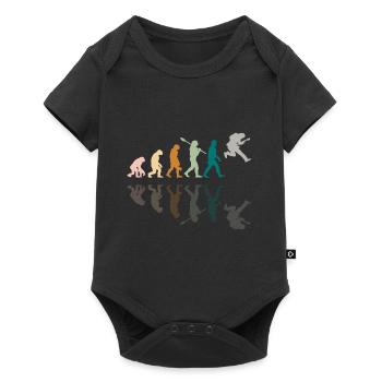 Human Evolution Guitar Band Retro Vintage - Body à manches courtes Premium Bébé - noir - Devant