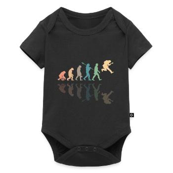 Human Evolution Guitar Band Retro Vintage - Body à manches courtes Premium Bébé - noir - Devant
