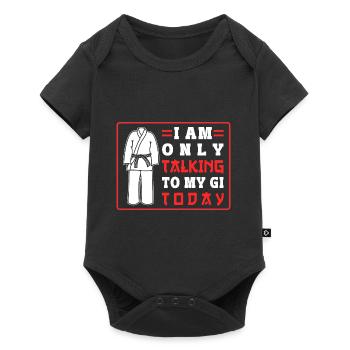 Karate Black Belt Gi Uniform I Am - Baby Premium Kurzarmbody - Schwarz - Vorne