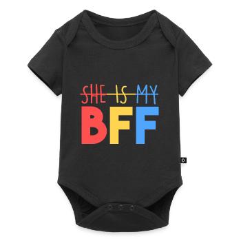 Elle est ma meilleure amie - Body à manches courtes Premium Bébé - noir - Devant