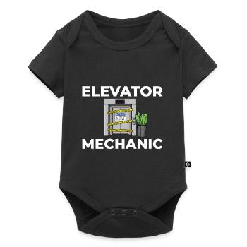 Technicien d’ascenseur Élévateur élévateur - Body à manches courtes Premium Bébé - noir - Devant