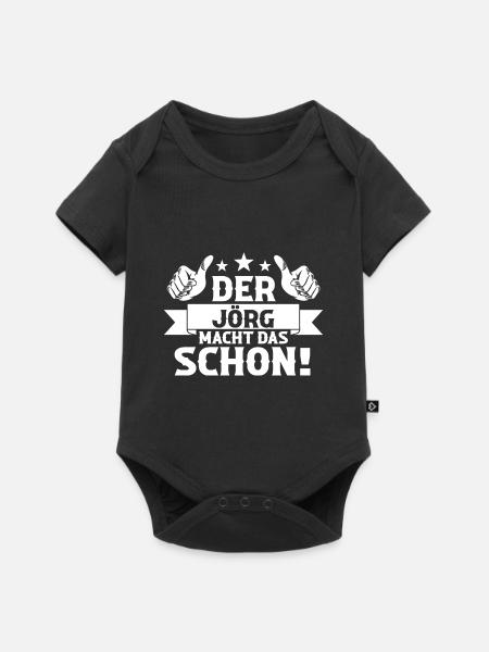 Jorg - Baby Premium Kurzarmbody - Schwarz