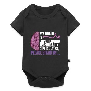 Epilepsy Awareness Designs for Men - Baby Premium short-sleeve bodysuit - black - Front