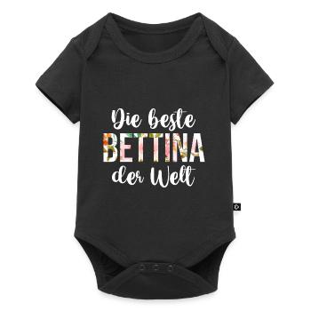 Bettina - Baby Premium Kurzarmbody - Schwarz - Vorne