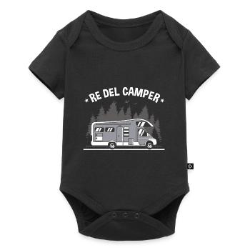 Camping-car | Campings | Caravane | Camping - Body à manches courtes Premium Bébé - noir - Devant