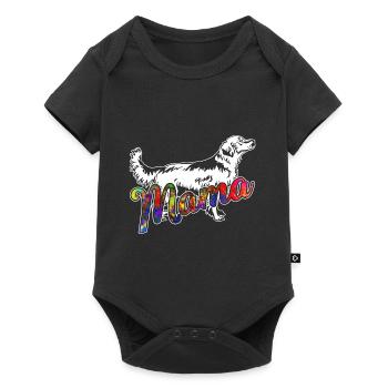 Golden Retriever Golden Retriever Mama - Baby Premium short-sleeve bodysuit - black - Front