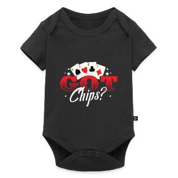 Joueur de poker casino texan hold’em poker - Body à manches courtes Premium Bébé - noir - Devant