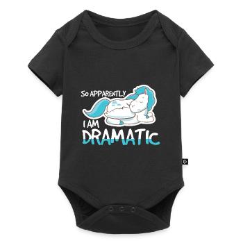 So Apparently I Am Dramatic - Baby Premium Kurzarmbody - Schwarz - Vorne