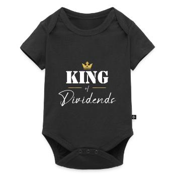King of Dividends Dividenden König Investor - Baby Premium short-sleeve bodysuit - black - Front