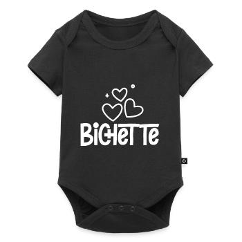 Bichette est un Cadeau Pour Les Gentilles Filles - Body à manches courtes Premium Bébé - noir - Devant