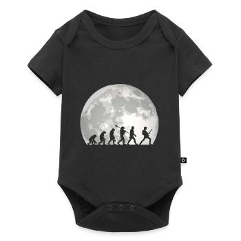 Human Evolution Guitar Band Moon Vintage Guitariste - Body à manches courtes Premium Bébé - noir - Devant