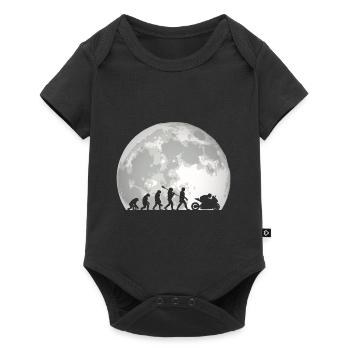 Motorcycle Evolution Vintage Superbike Biker - Baby Premium short-sleeve bodysuit - black - Front