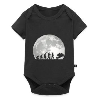 Motorcycle Evolution Vintage Superbike Biker - Baby Premium short-sleeve bodysuit - black - Front