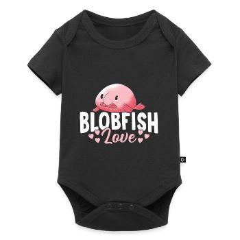 Blobfish Love Blobfishes Besitzer Liebhaber Fisch - Baby Premium Kurzarmbody - Schwarz - Vorne