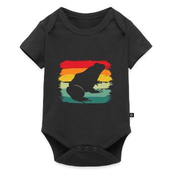 Vintage Amphibian Retro Herpetologist Frog Enthusi - Baby Premium short-sleeve bodysuit - black - Front