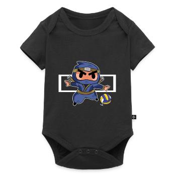 Kids Setter Funny Cute Volleyball Ninja - Baby Premium short-sleeve bodysuit - black - Front