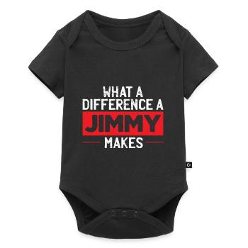 Quelle différence un Jimmy fait - Body à manches courtes Premium Bébé - noir - Devant