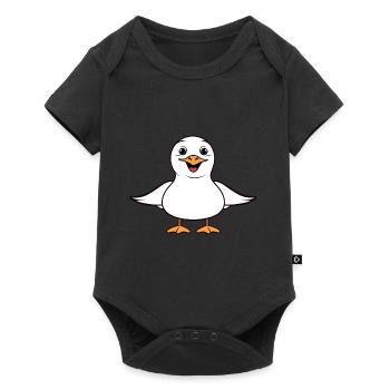 Humour petit mouette - Body à manches courtes Premium Bébé - noir - Devant