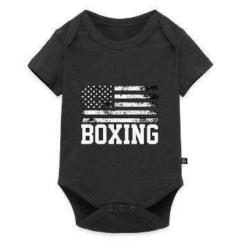 Boxing - Baby Premium short-sleeve bodysuit - black - Front