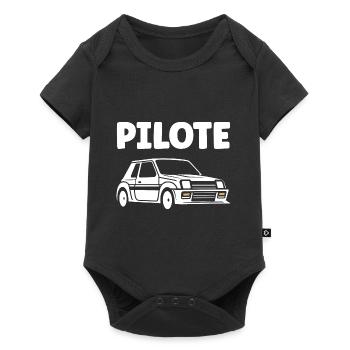 Humour pilote de rallye - Body à manches courtes Premium Bébé - noir - Devant