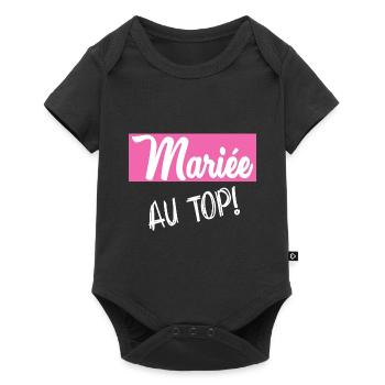 FUTURE MARIEE. EVJF. MARIEE. TEAM. TEAM MARIEE - Body à manches courtes Premium Bébé - noir - Devant