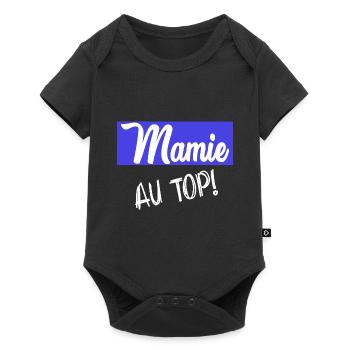 MAMIE. FÊTE DES MÈRES. BONNE FÊTE MAMIE - Body à manches courtes Premium Bébé - noir - Devant